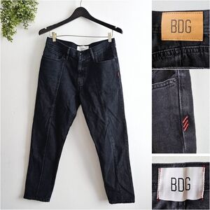 BDG By Urban Outfitters Dad Slim Tapered Fit Black Jeans Men's Size 30/30